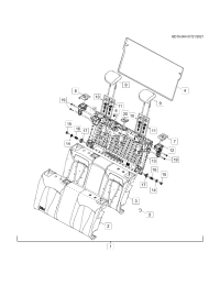 26676784-Bezel-rr seat back latch release knob