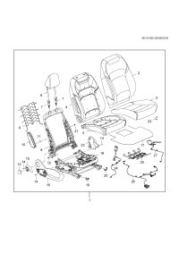 26215238-Sensor, seatbelt (part of 1) (mark 3091285)
