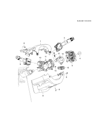 26279709-Lid, instrument panel steering column, upper