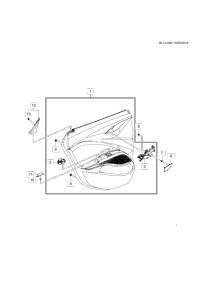 26231566-Cap, rr dr armrest
