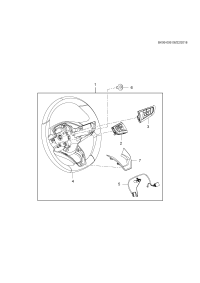 26286157-Wheel (steering wheel assy) (qr mark) (incl 2-5,7)