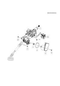 26260968-Control module, steering column lock