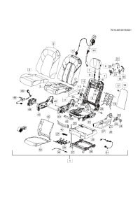 26277017-Belt assy-buckle, rr