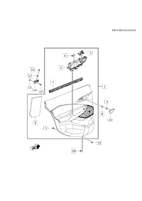 26295863-Garnish assy-rr dr (incl 2-7)