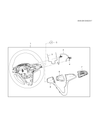 26232811-Steering wheel (incl. 2-4,6-8)