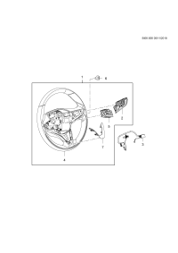 26321523-Steering wheel (incl 2-5,7)
