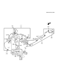 26686857-Pipe, sub a/c evaporator center (incl 17-20)