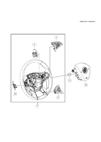 26375050-Air bag of steering wheel