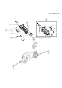 26384411-Steering column (ESOR: E2UL SGM, manual) (incl. 2-4)