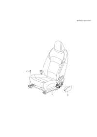 26675154-Seat assy-front