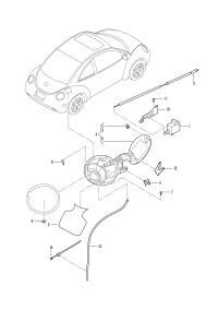 1C0809857MGRU-Cap, fuel filler