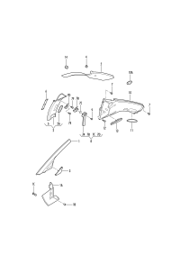 1C0867762R-Garnish assy-trunk:
