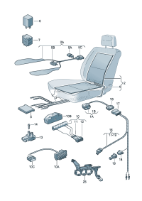 1J0963555B-Heating element-seat