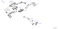 278116LA0A-Duct, passenger side defroster