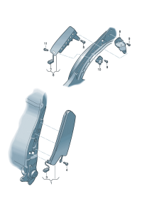 1K4880242E-Unit, side air bag **Install now only * * **Order when ordering * *
