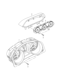 1K8920885C-CLUSTER ASSY-INSTRUMENT
