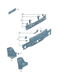 1Q0813391A-Bracket assy-tail lamp