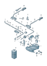 1T0955651-Pump, w/shld washer Porsche panamera: