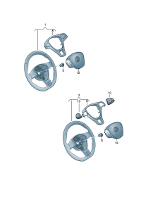 5G0419091GBE74-Steering wheel D -29.82018 (black)