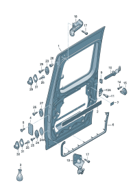 2K0843108L-W/window opng Door, slide