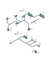 2K0971120A-Harness-door (Driver seat)