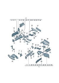 1EA803091F-Rail & stiffener And weld nut