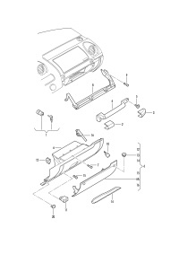 1C1880247P-Glove box assy: