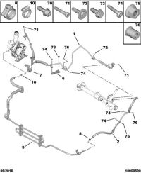 9803561180-Hose, power steering high pressure