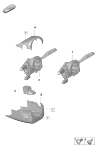 9J1953502M-Switch, steering column