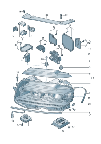 5NB941114E-LED headlamp (For traffic only)