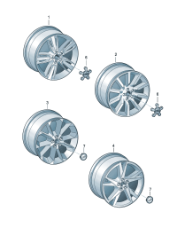 8UD601025F-Wheel rim-aluminium alloy