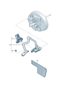 5ND612041J-W/check valve Pipe, vacuum