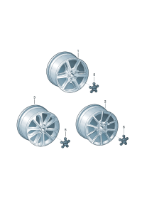 8R0601025A-Wheel rim-aluminium alloy