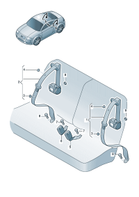8J8857805B-S/belt assy-tri Automatic unit