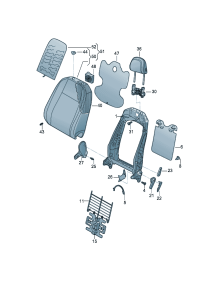 5QD881045P-Mount assy., back