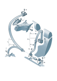 8P0857805V04-S/belt assy-tri Auto unit (black/satin black)