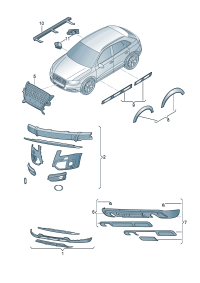 8U0071066-Pedal Porsche panamera: Or   D
