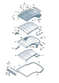 8H0898160-Servicekit Folding roof