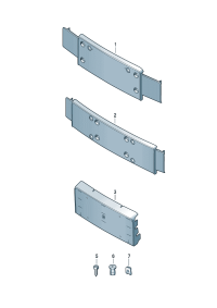 8S0807287C3FZ-Bracket (black), license plate