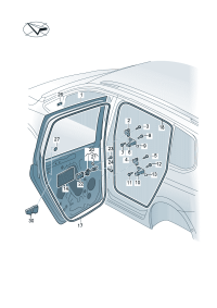 5TA833055AH-Door assy-rr, lh Cooperate as needed: