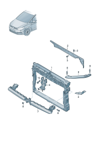 5TA805588B-Bracket, frt w/water Bracket, cooler  D-25.05.2015 -18.07.2022