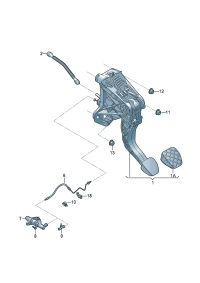 5QD721059AJ-Pedal mechanism-clutch
