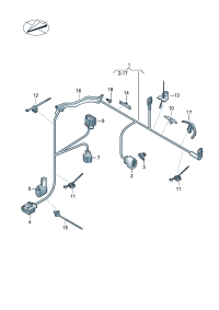 5WB971111AH-Harness, for electronic control Booster-power steering