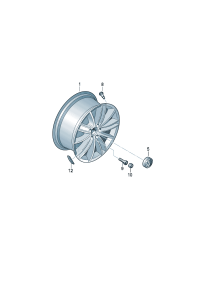 5N0601025D-Wheel rim-aluminium alloy
