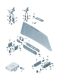 8E5035503-Antenna For vehicles with telephones