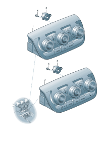 8J0820043AP-Climatronic auto blankg Tone & amp; Display Unit