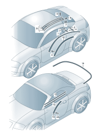 8N8853706DGRU-Mould, roof (primed)