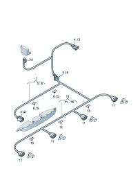8J0971085A-Ultrasonic wave Wire, sensor  F  8J-8-100 000