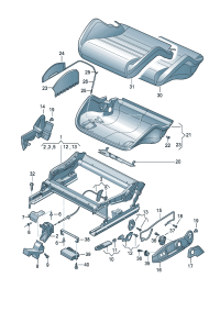 8E0881325H-Garnish, seat tray