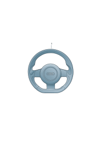 8P0064244G-Steering wheel For beltmultifunction Model assy-steering wheel  And Models with pulsing el